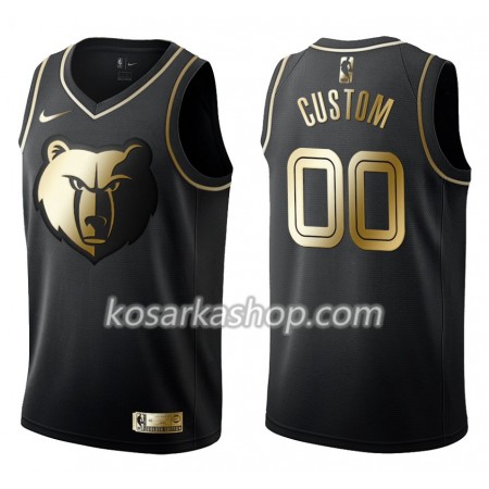 Dres Memphis Grizzlies Prilagođeni Nike Crna Golden Edition Swingman